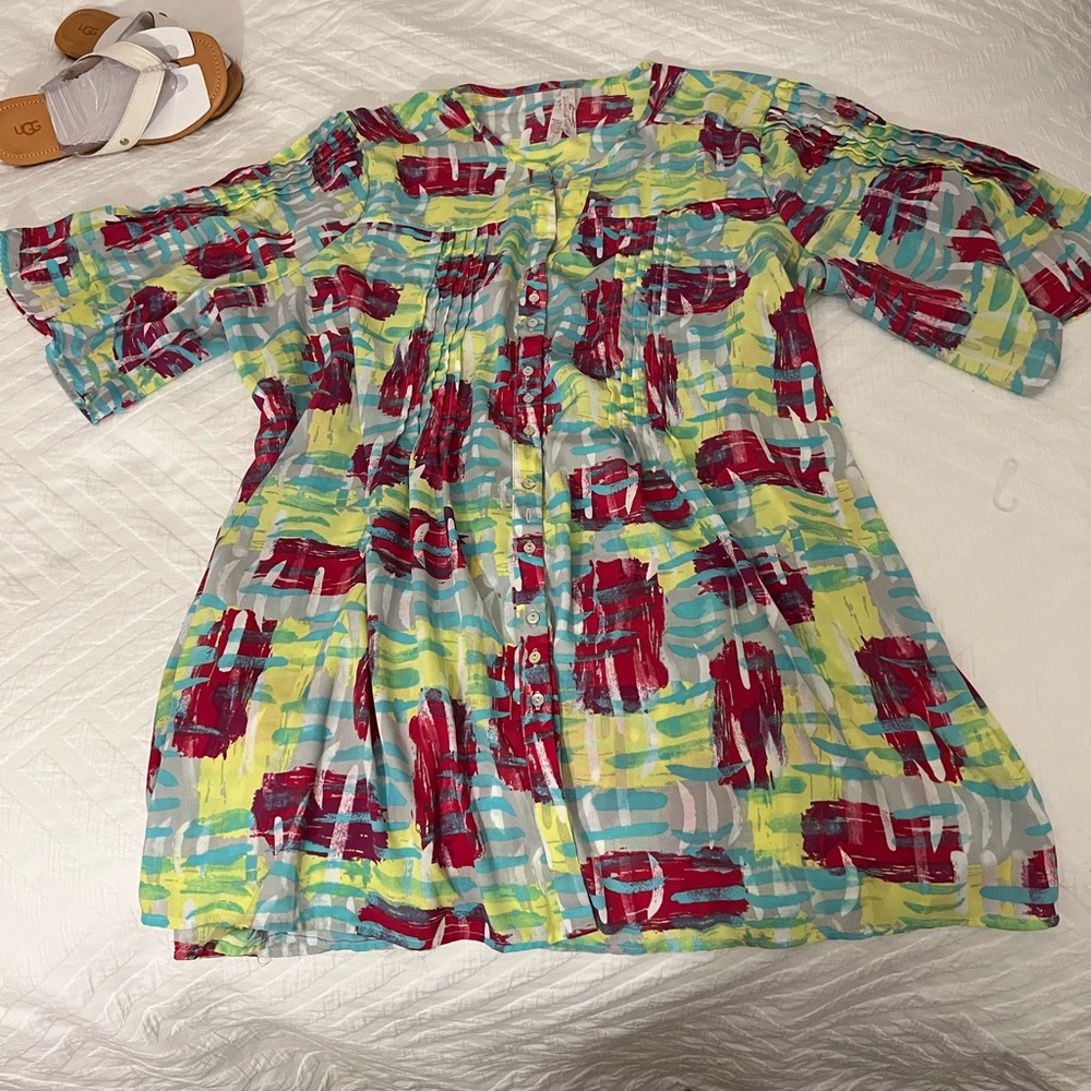 Melissa McCarthy ladies Multi-color blouse